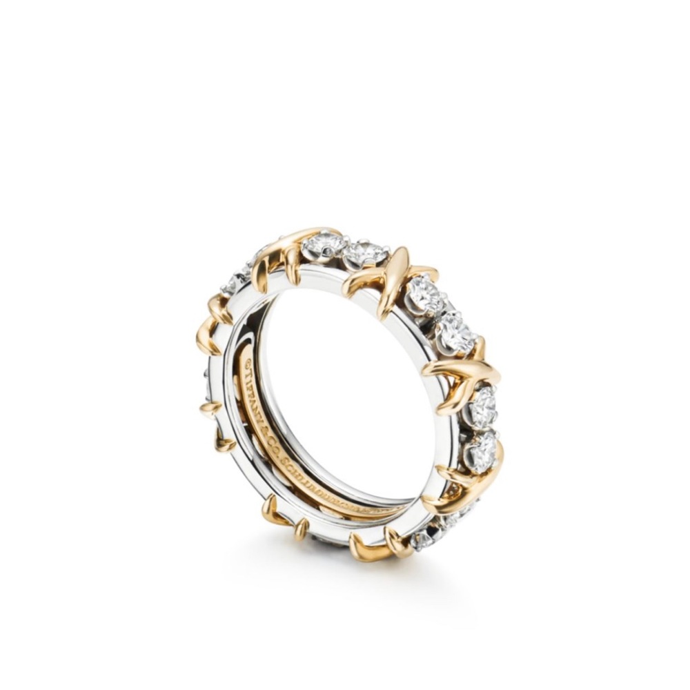 Tiffany & Co. Schlumberger Sixteen Stone Ring 5.5